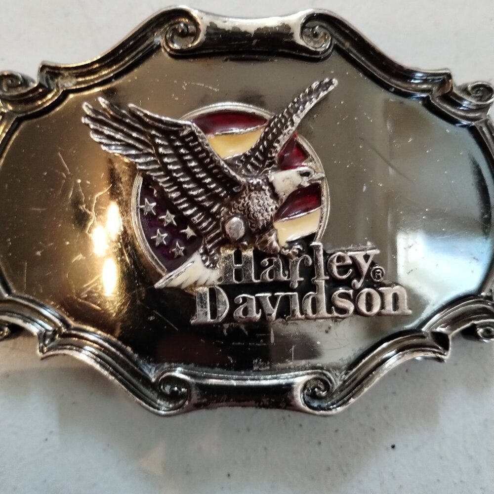 Vintage 1978 Raintree Harley Davidson buckle belt
